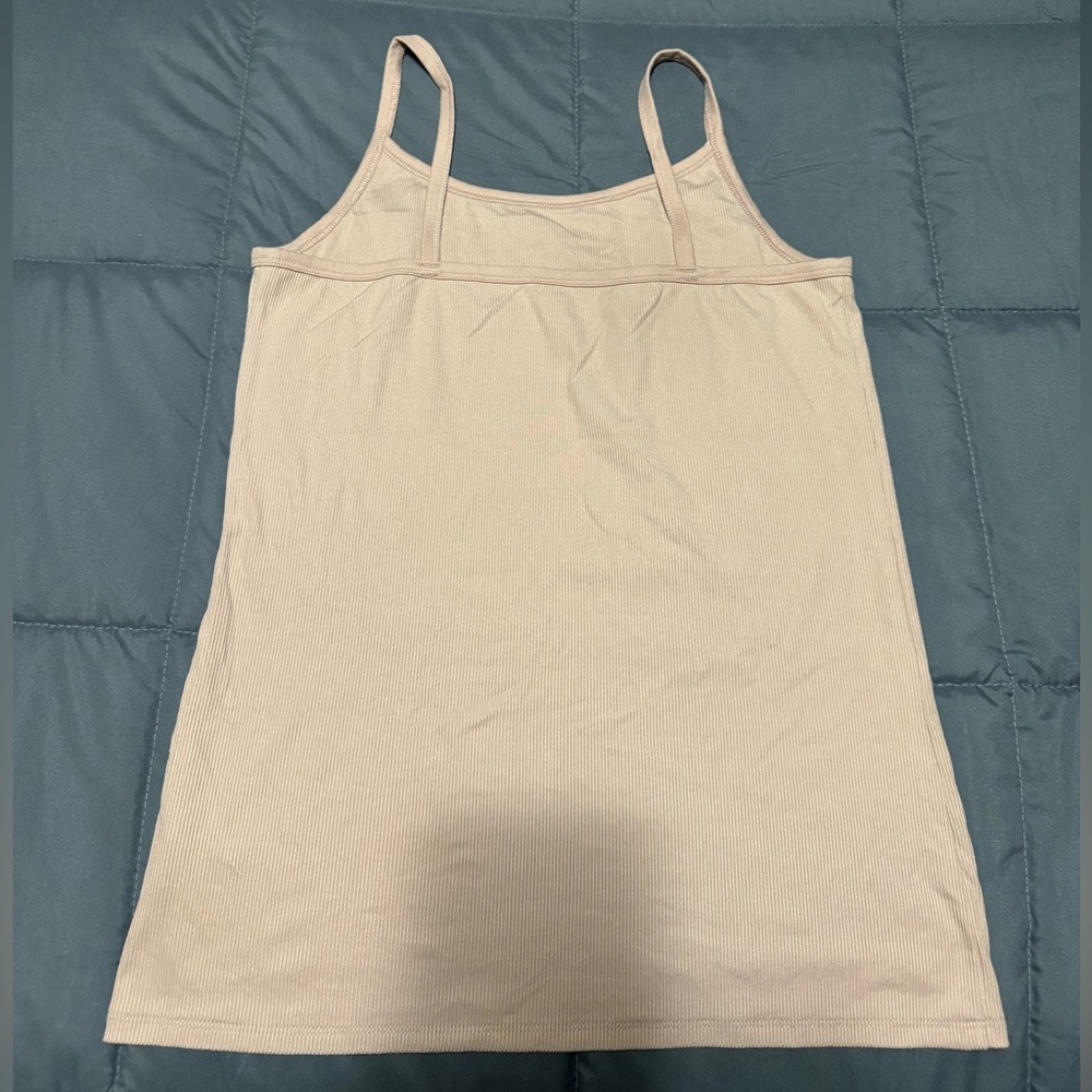 Tan Ribbed Tank Top - Picture 3 of 3